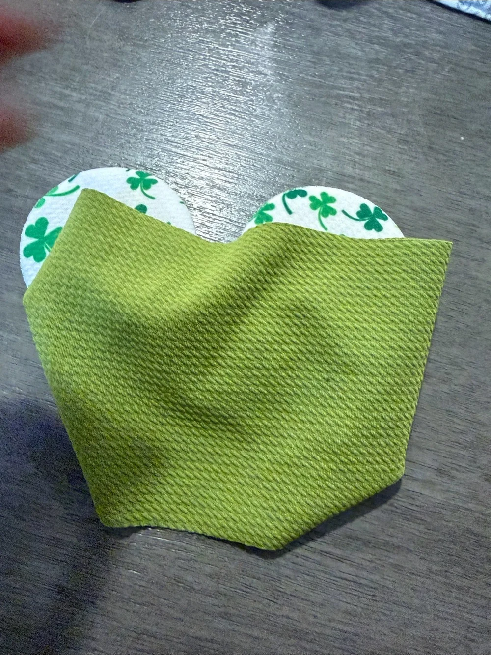 Green Shamrock Sequin Disney Bow Kids Headband